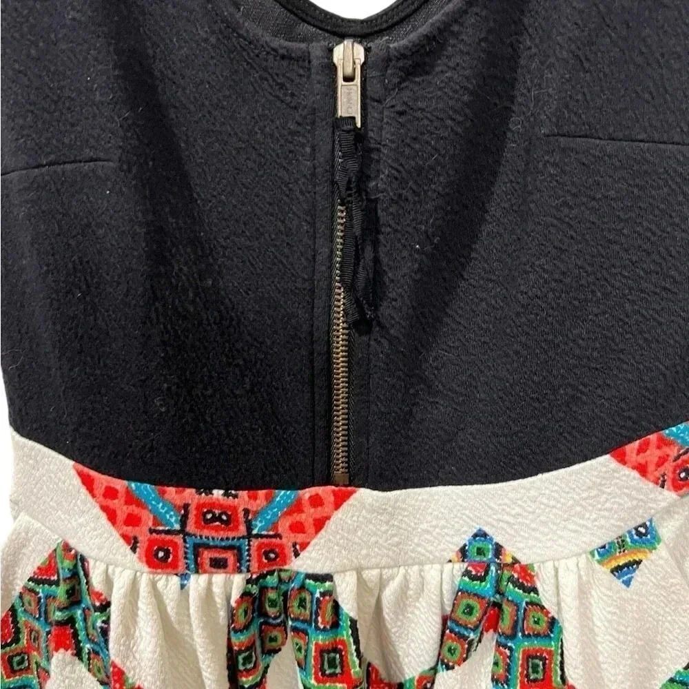 Maeve Anthropologie Amapola Multi Color Chevron Dress Size 6 EUC RARE - Picture 4 of 5
